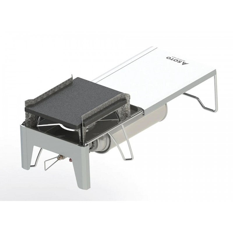 Japanese SOTO mini cast iron grill plate grill plate cooking (special for spider stove workbench) ST-3100 Minimal Grill