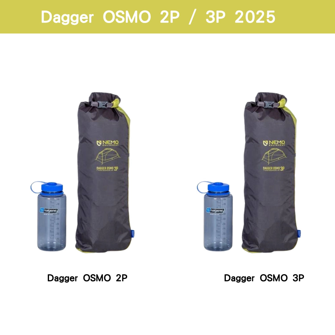 最新版 Nemo Dagger OSMO Lightweight 3-Person Backpacking Tent 輕量三人帳篷 (2025新款) 空間較大