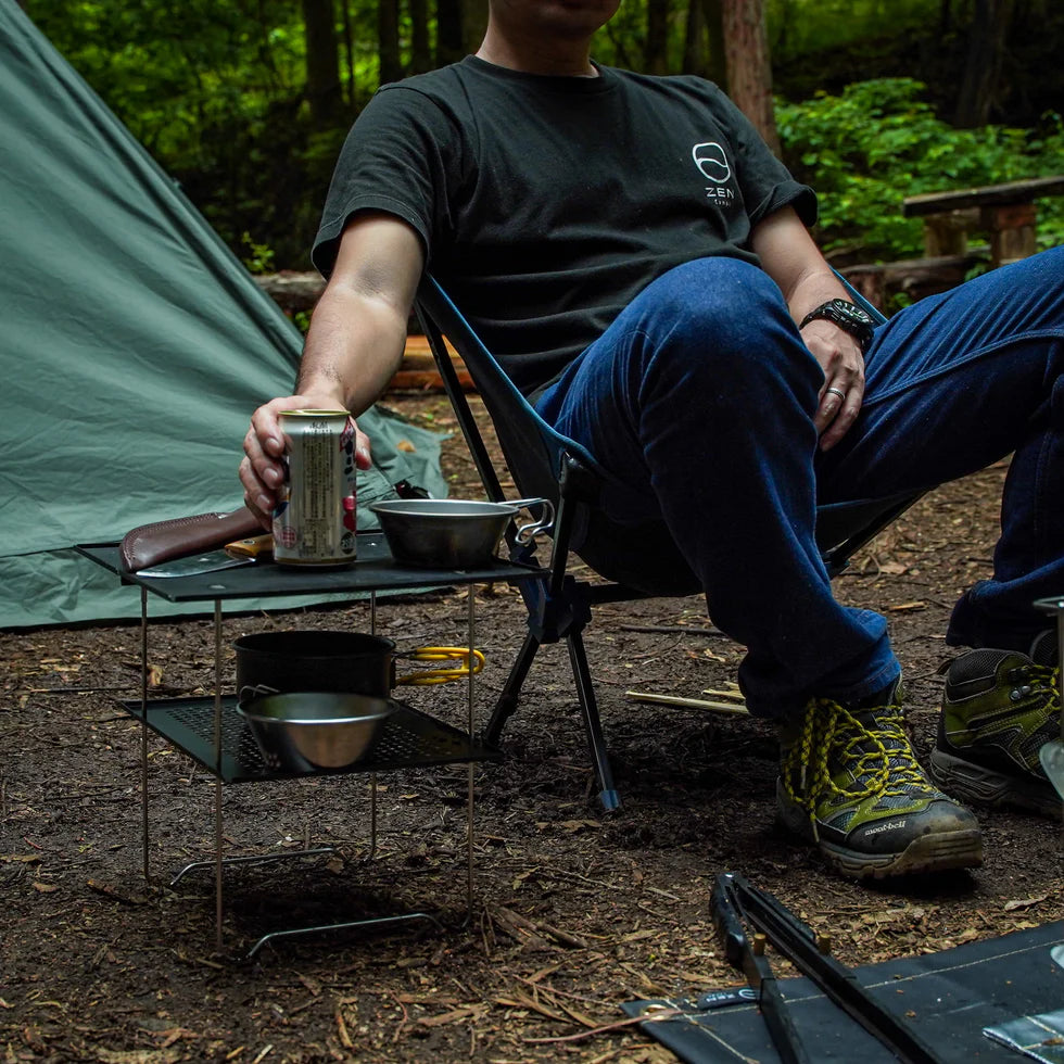 Zen Camps Air-2 Table UL assembled folding table made in Japan