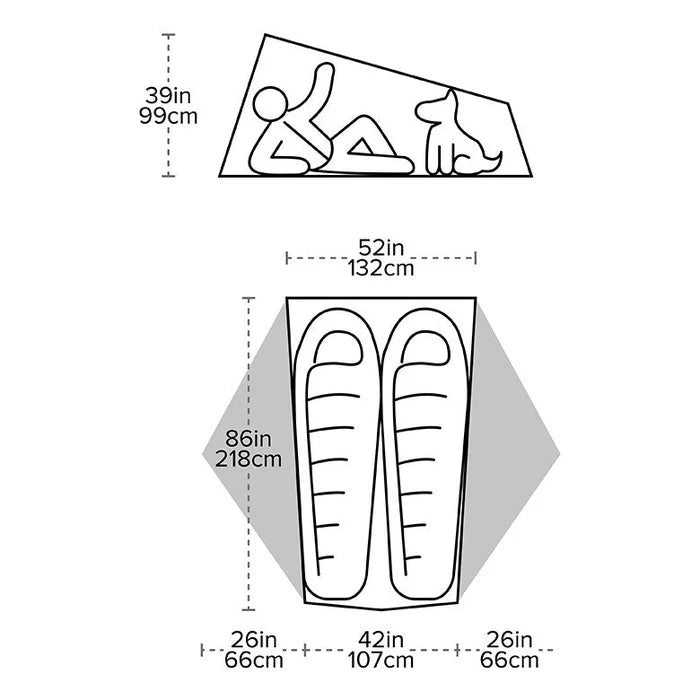 Big Agnes Tiger Wall UL2 Solution Dye Ultralight Tent 二人帳蓬
