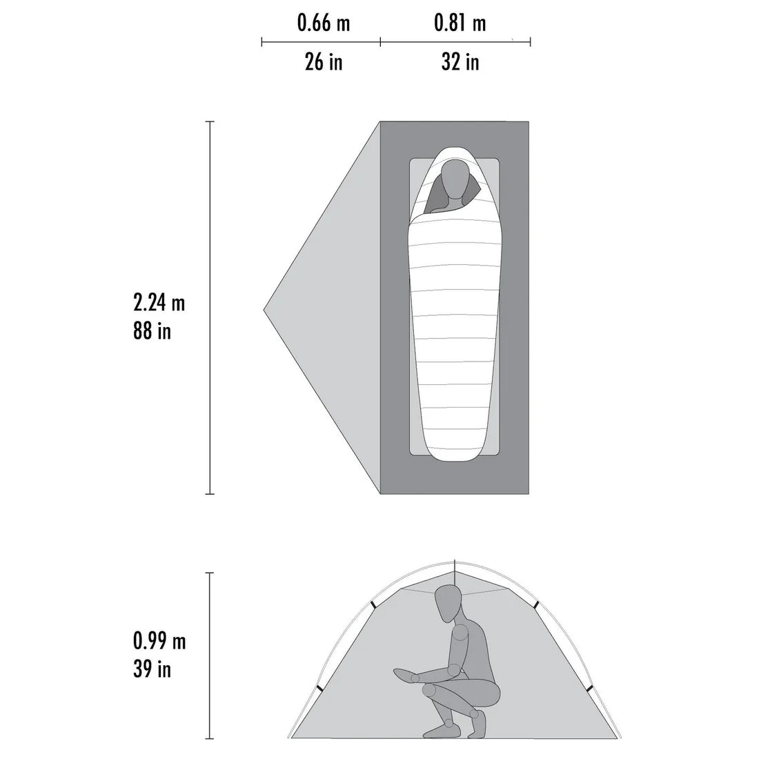 MSR Hubba Hubba™ LT 1 One Person Tent (2025 New Edition)