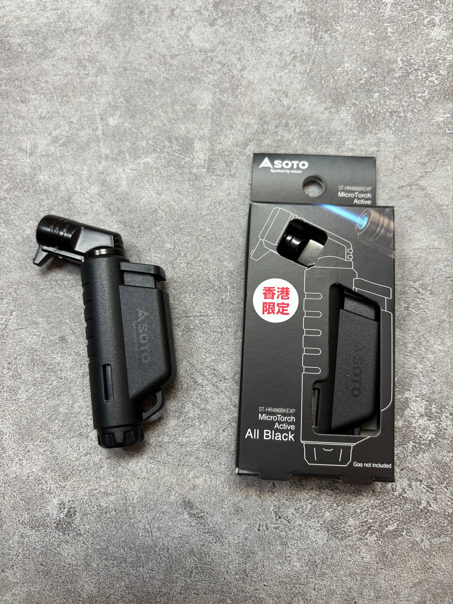 香港限量版 Soto 全黑色打火機 St486 彎頭微型火槍
