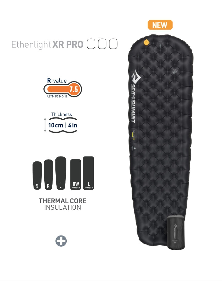 Sea To Summit 2025 new Ether Light XR Pro lightweight warm inflatable sts thermal sleeping pad