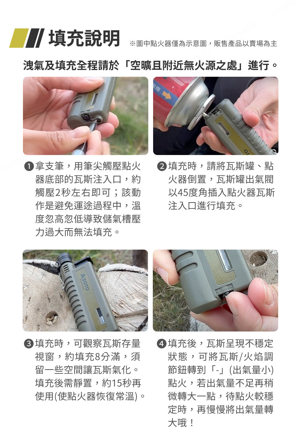 限量版 Soto Slide Gas Torch 日本版 伸縮打火機 (夜光) ST-487 LUEXP 夜光伸縮防風點火器