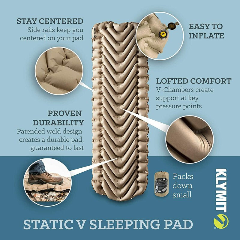 Klymit Static V Recon 卡其 沙色 美國 單人充氣睡墊 床墊 新咀 Sleeping Pad