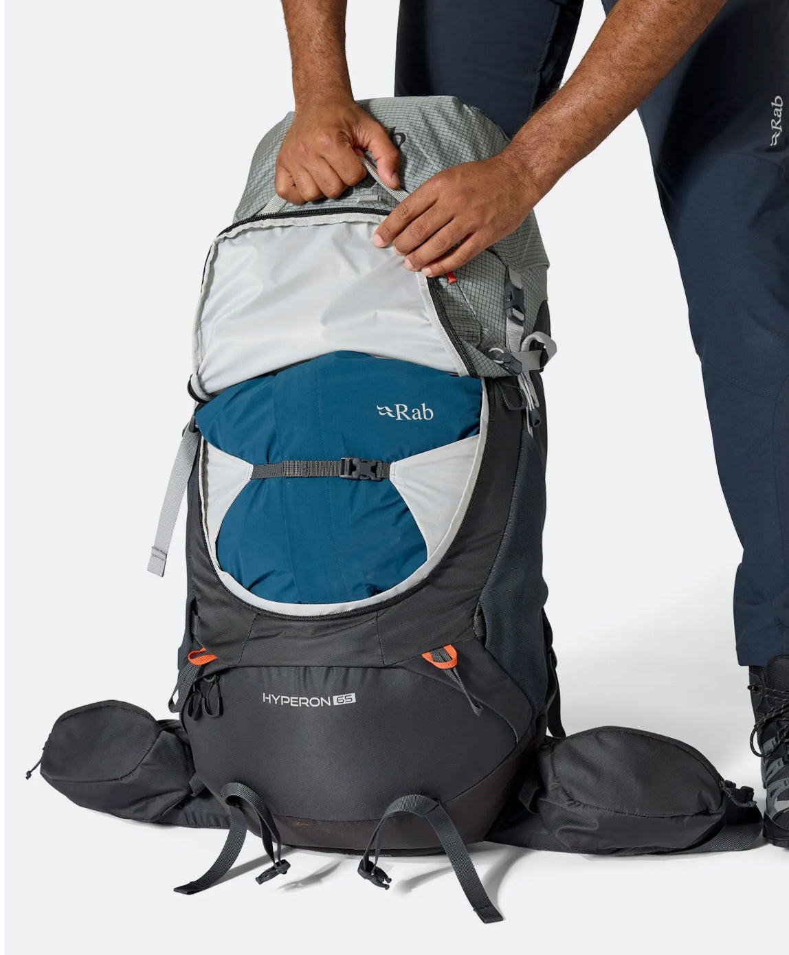 2025 新款 Rab Hyperon 65L 重裝背包 透氣背負系統