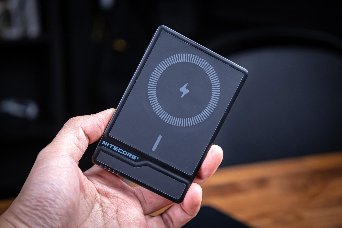 Brand new ☑️NITECORE NW5000 Carbon Fiber Magnetic Wireless Power Bank carbon fiber magnetic wireless charging power bank urine bag