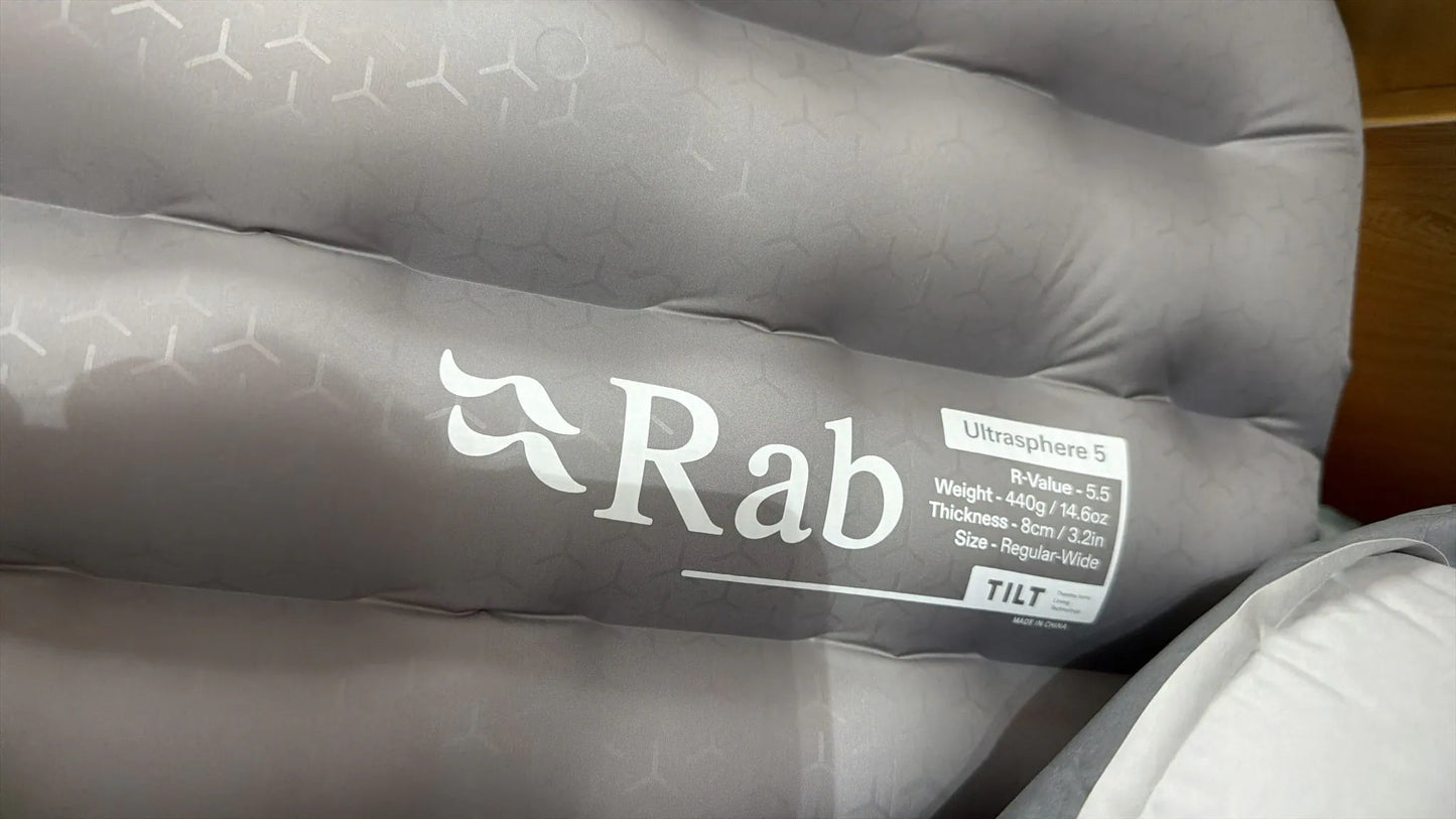 アップグレードされた 2026 Rab Equipment Ultrasphere 5 超軽量インフレータブルスリーピングマット (エアバッグ付き) は香港で初めて発売され、優れたコストパフォーマンスを実現しています。