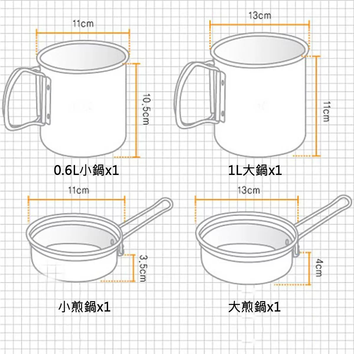Korean Kovea Escape Cookset pot and pan set