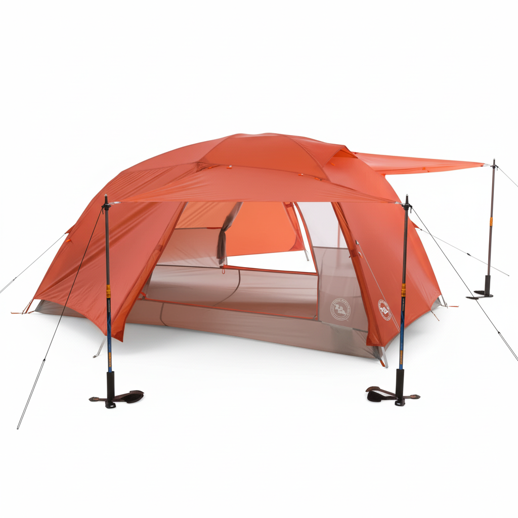Big Agnes Copper Spur HV UL2 Ultralight Tent 超軽量二人用テント (オレンジ/オリーブグリーン) オレンジ/アーミーグリーン