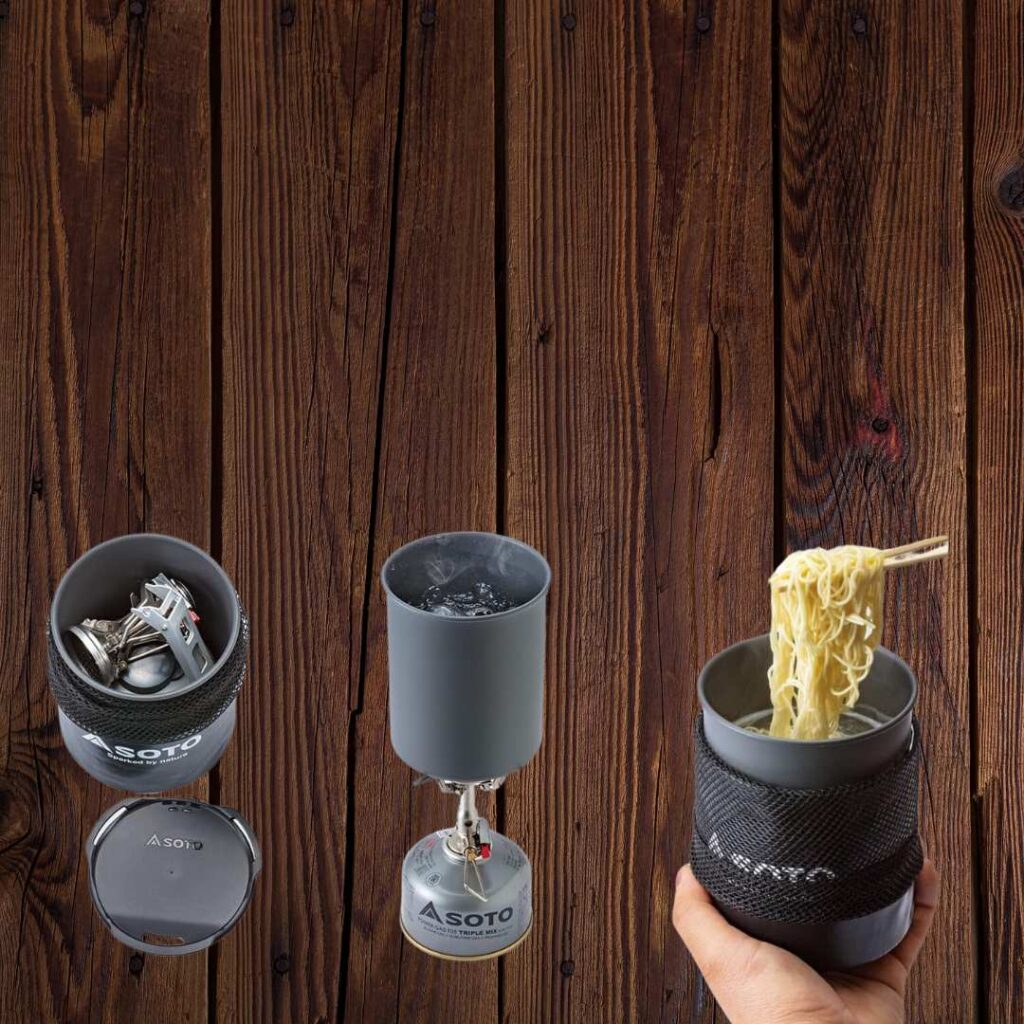 Japan SOTO ThermoLite Cook Set lightweight aluminum cup set of four pieces