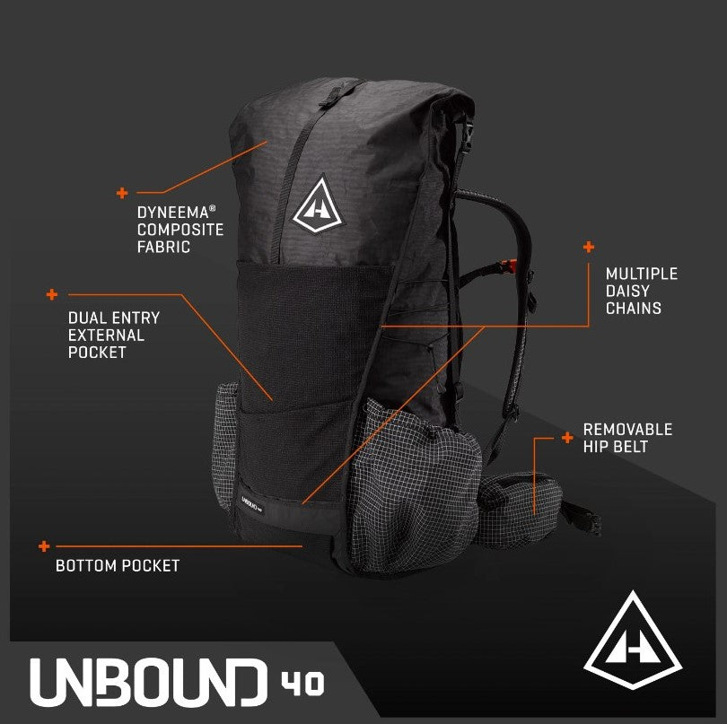 Hyperlite Mountain Gear Unbound 55 55L Backpack HMG backpack