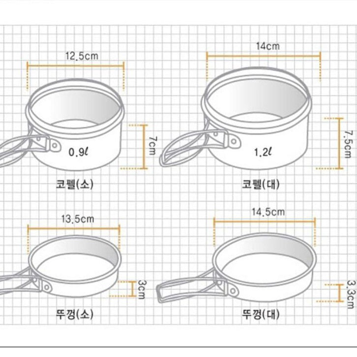 South Korea🇰🇷 Kovea Solo 2 1-2 people Cookset Cookware System camping stove set cooking utensils