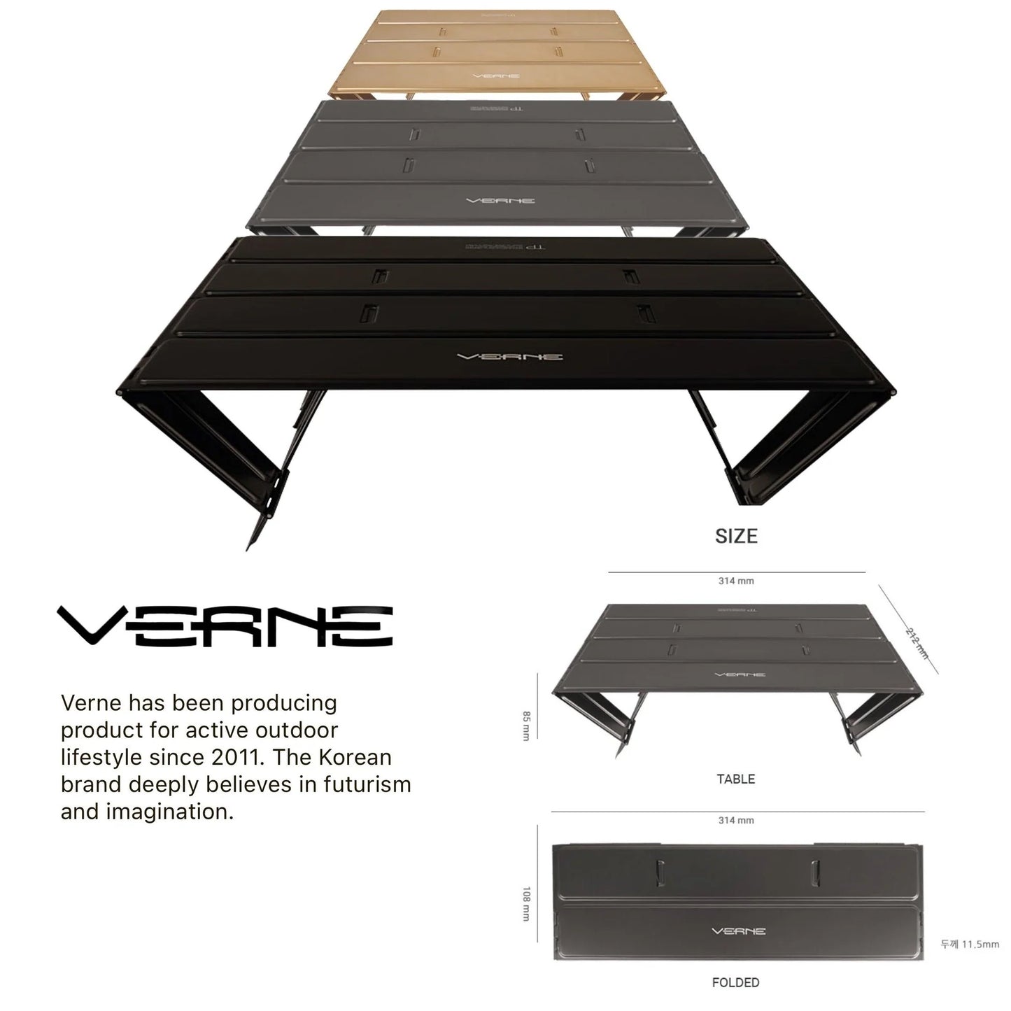 Made in Korea🇰🇷In stock Verne 2022 new Ultralight Trekking Pad + Cutting Pad folding table plus cutting board set camping supplies camping table camping table ultralight windshield camping table