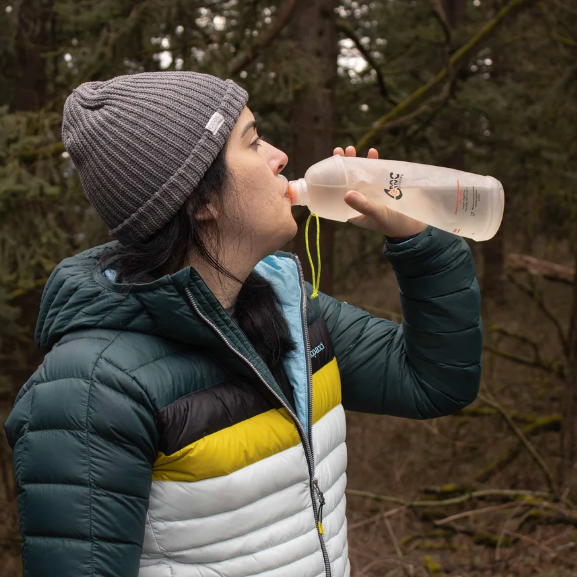 CNOC Outdoor Vesica® Collapsible Bottle 1L 28mm Foldable Water Bottle Soft Water Bottle Portable Water Bottle Can Stand Up and Easy to Store