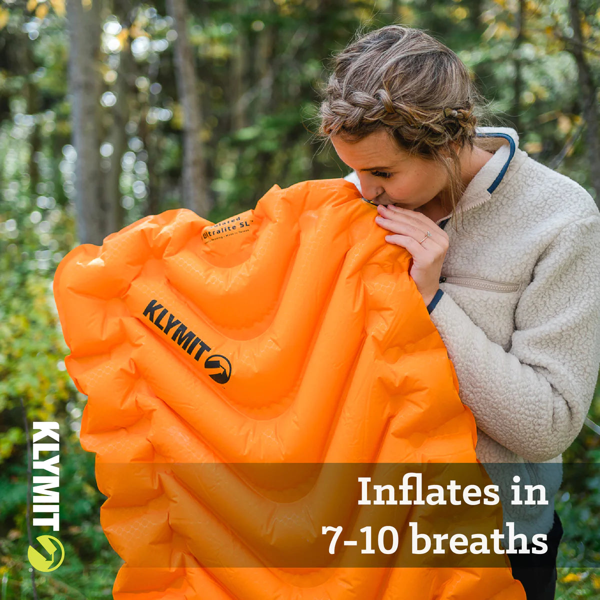 American Klymit Insulated V Ultralite SL Single Ultralight Insulated Inflatable Sleeping Pad Mattress