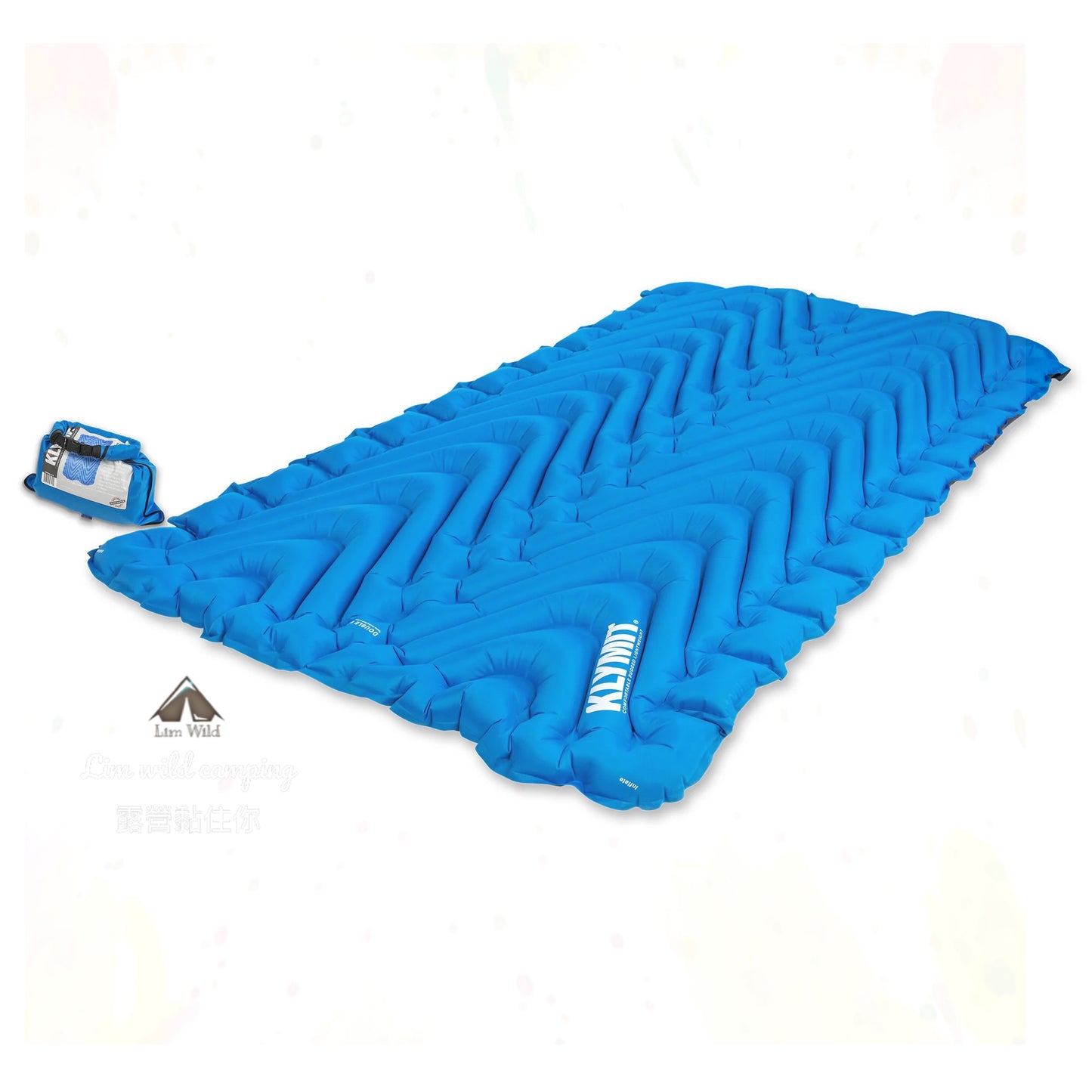 Klymit Double V Inflatable Sleeping Mattress / Sleeping Pad (2 Person)