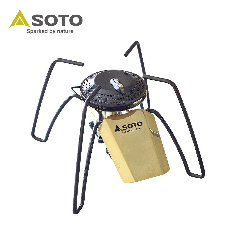 特別版 2025 日本SOTO 迷你穩壓黑蜘蛛爐/黃銅版 ST-340BR （附電子打火）