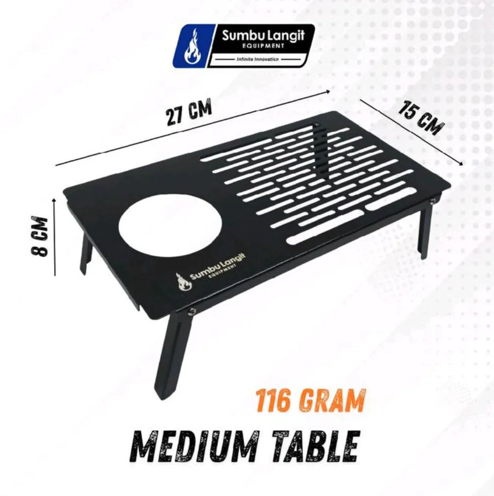 2026 Sumbu Langit Ultralight Aluminum Camping UL Table (Ultra-lightweight Foldable Table)