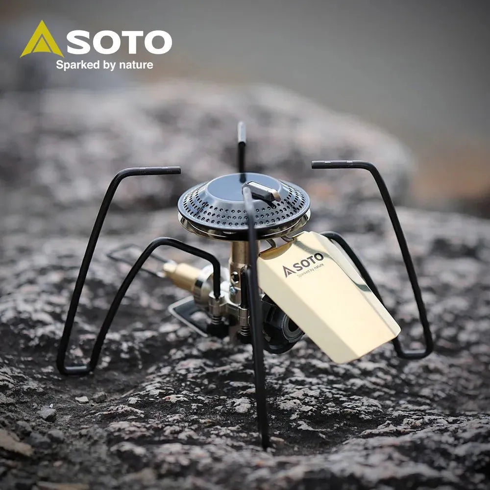 特別版 2025 日本SOTO 迷你穩壓黑蜘蛛爐/黃銅版 ST-340BR （附電子打火）