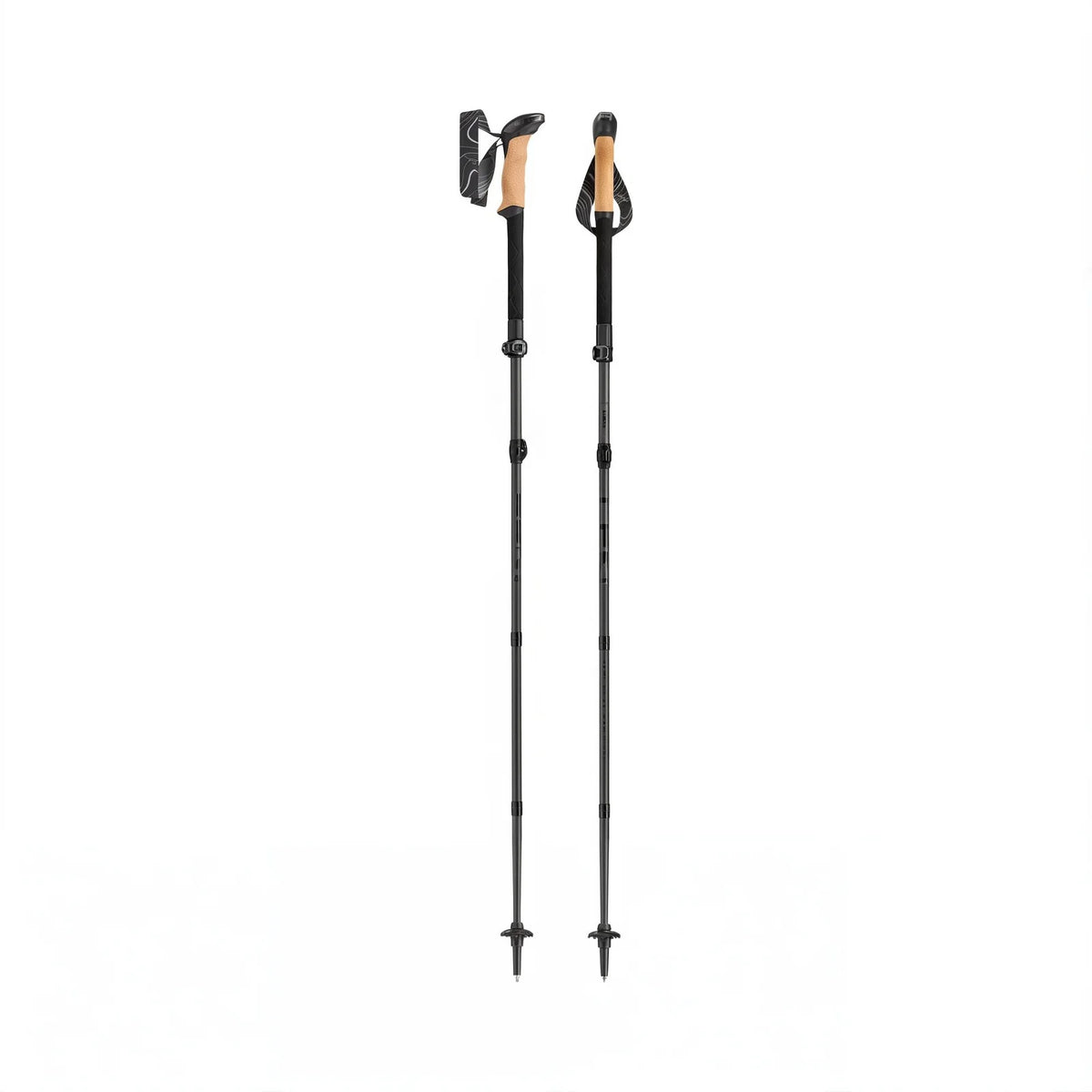 Makalu Pro FX Carbon 全碳纖維折疊可調節登山杖 一對