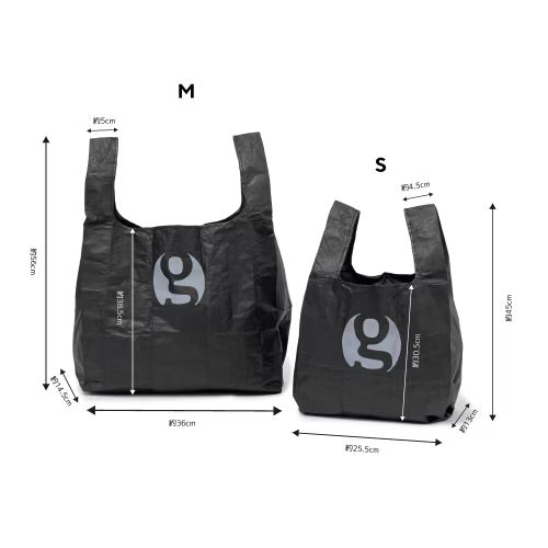 2026版 Gossamer Gear GG Tyvek® Reflective Eco Bag 雙面黑色印刷Tyvek的環保袋