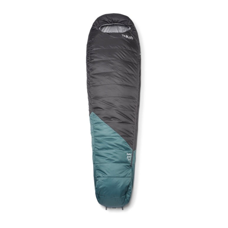 Rab の新しい 2026 Radeon 0C 寝袋は軽量で、コストパフォーマンスに優れています。
