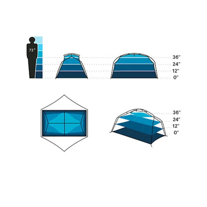 抵玩 Nemo 二人帳篷(連營底墊) AURORA 2P TENT & FOOTPRINT 性價比高