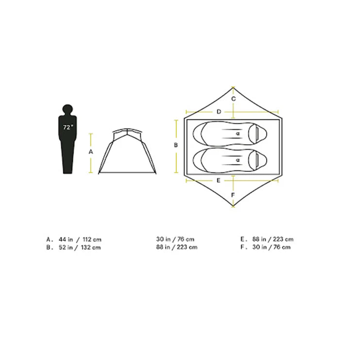 抵玩 Nemo 二人帳篷(連營底墊) AURORA 2P TENT & FOOTPRINT 性價比高