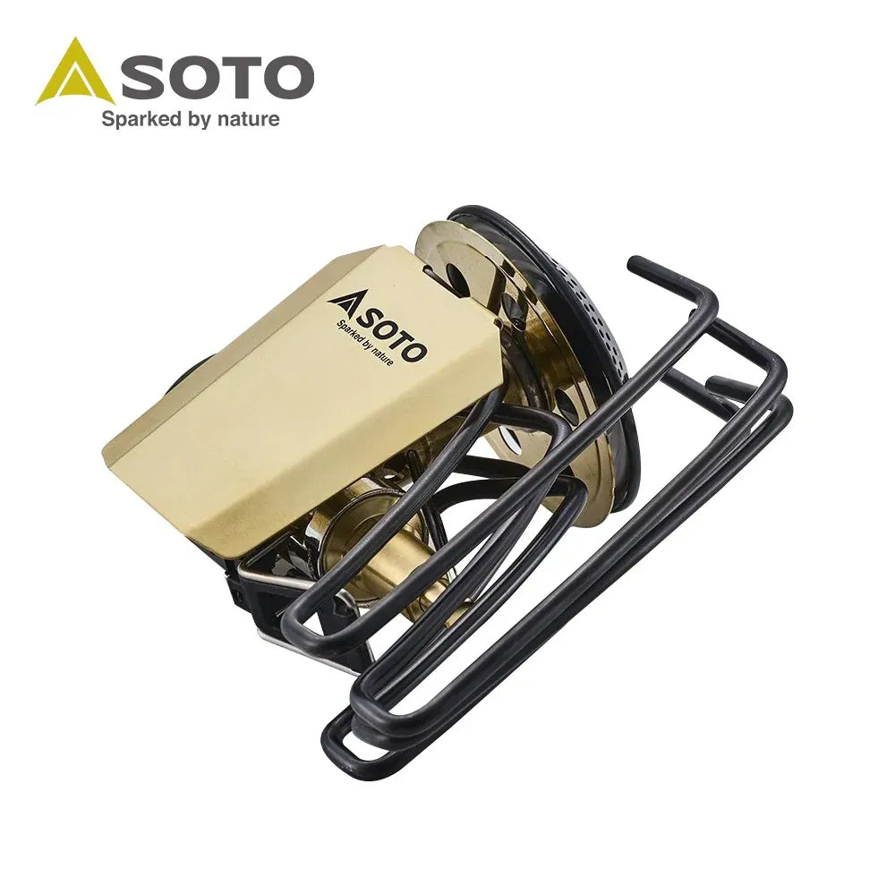 特別版 2025 日本SOTO 迷你穩壓黑蜘蛛爐/黃銅版 ST-340BR （附電子打火）