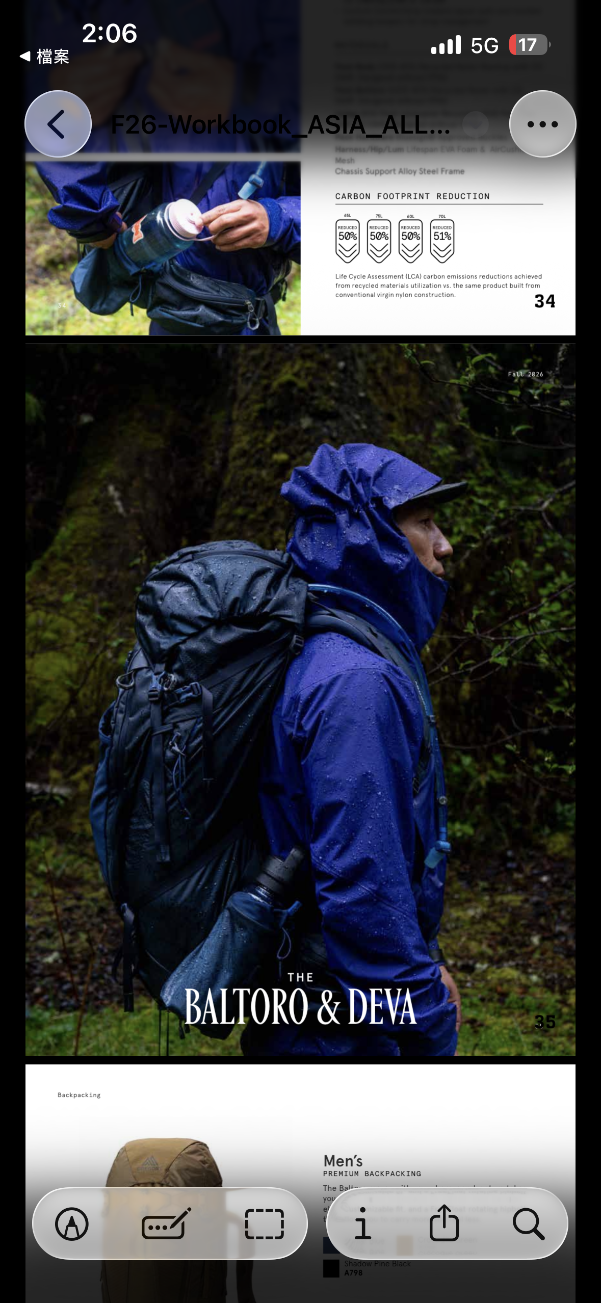 2026款 GREGORY 142441 Baltoro 65L 格里高利 B65 露營背囊 男款穿岳