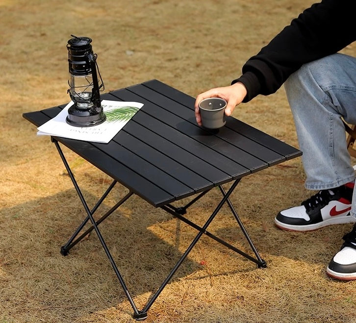 Ultra-light aluminum alloy folding egg roll table Camping table