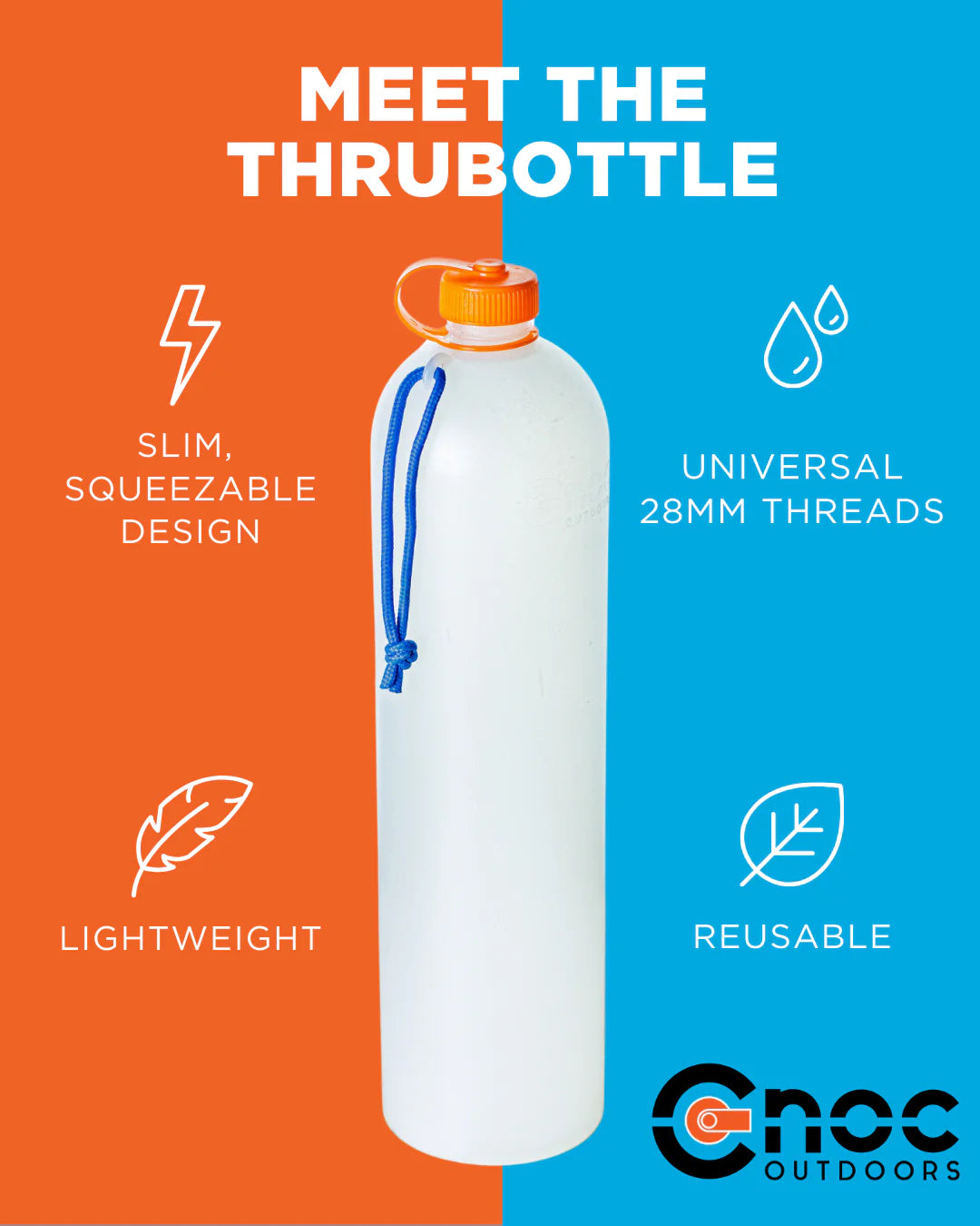 2026 最新版 Cnoc ThruBottle 超輕硬身水壺