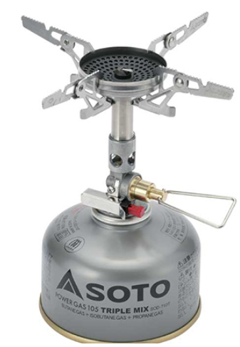 Soto WindMaster Stove 高山氣爐 OD-1RXN（連 4Flex鍋架） 攻頂爐頭