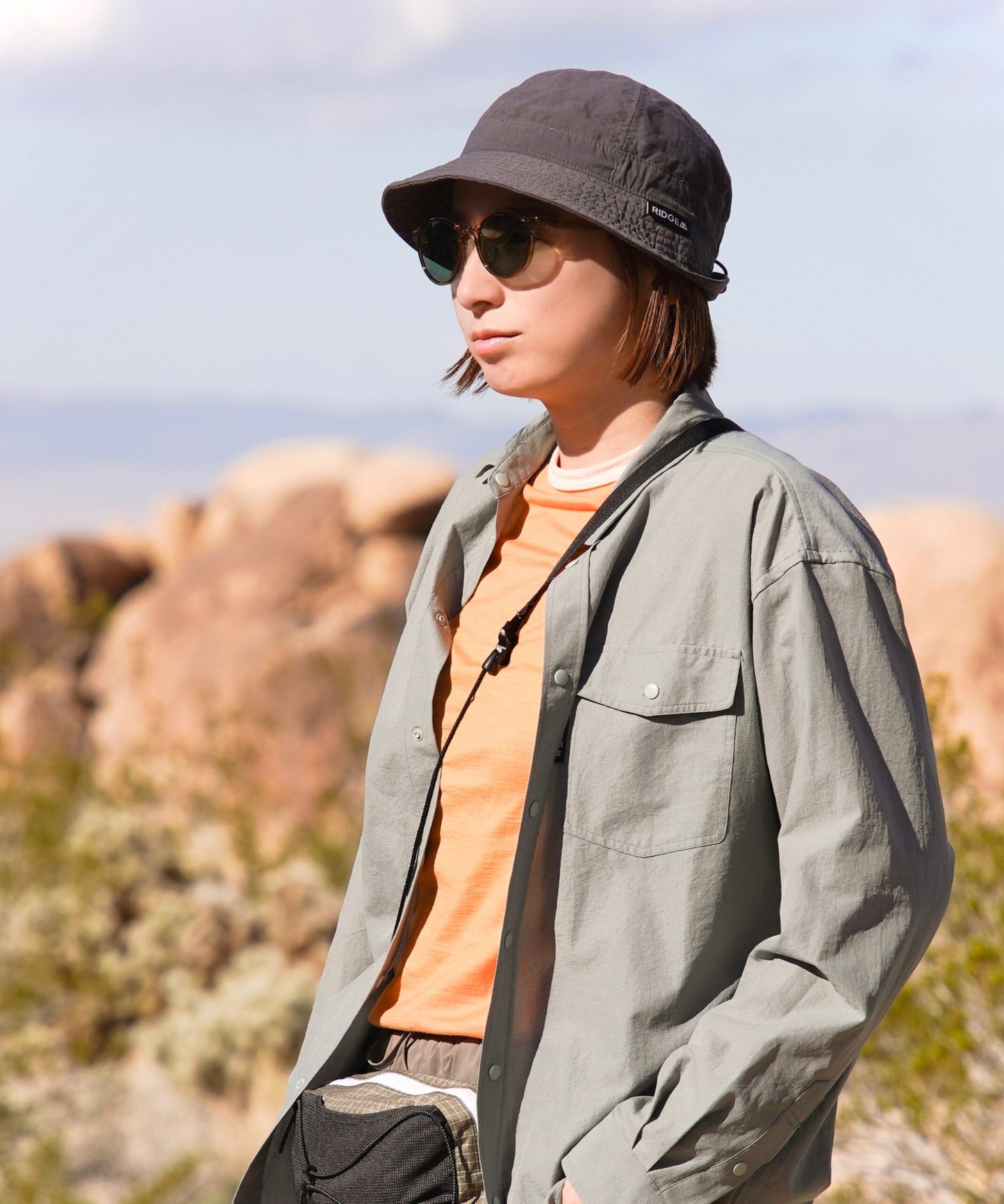 Niho MIKURI 輕盈可愛圓形鏡框 日本製偏光 戶外專用 太陽眼鏡 NH-102 Sunglasses  (日本專利技術）