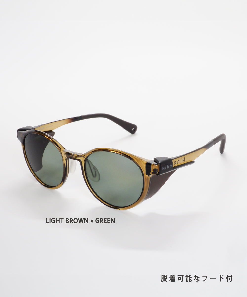 Niho MIKURI 輕盈可愛圓形鏡框 日本製偏光 戶外專用 太陽眼鏡 NH-102 Sunglasses  (日本專利技術）