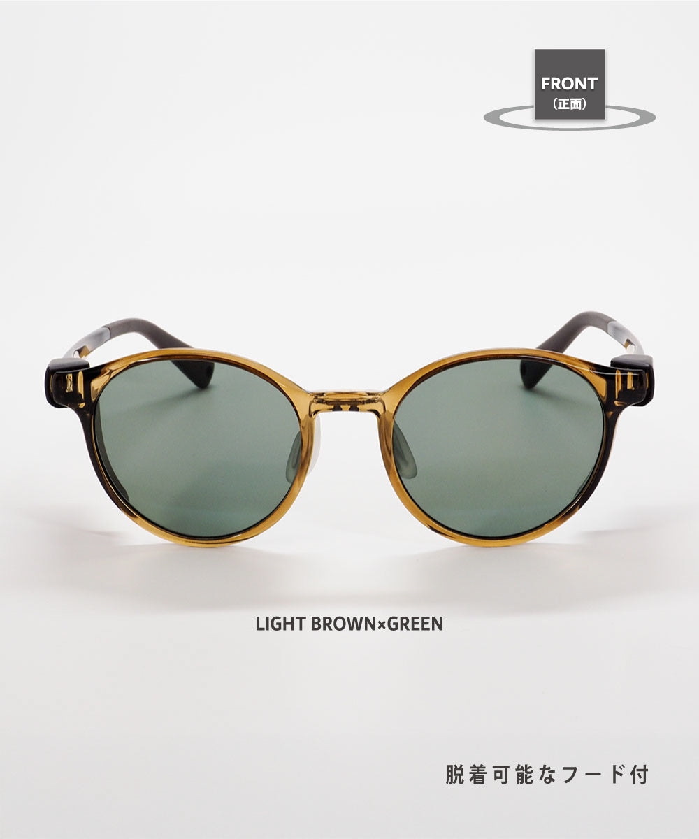 Niho MIKURI 輕盈可愛圓形鏡框 日本製偏光 戶外專用 太陽眼鏡 NH-102 Sunglasses  (日本專利技術）