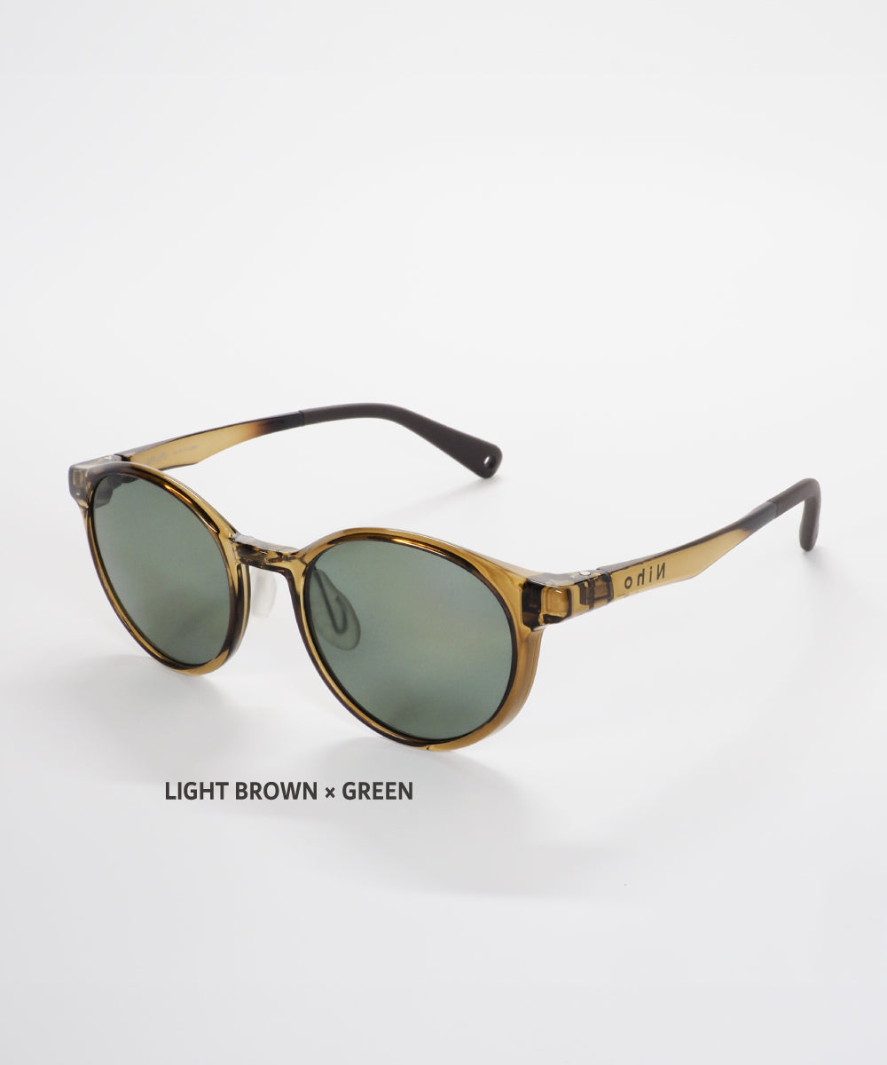 Niho MIKURI 輕盈可愛圓形鏡框 日本製偏光 戶外專用 太陽眼鏡 NH-102 Sunglasses  (日本專利技術）