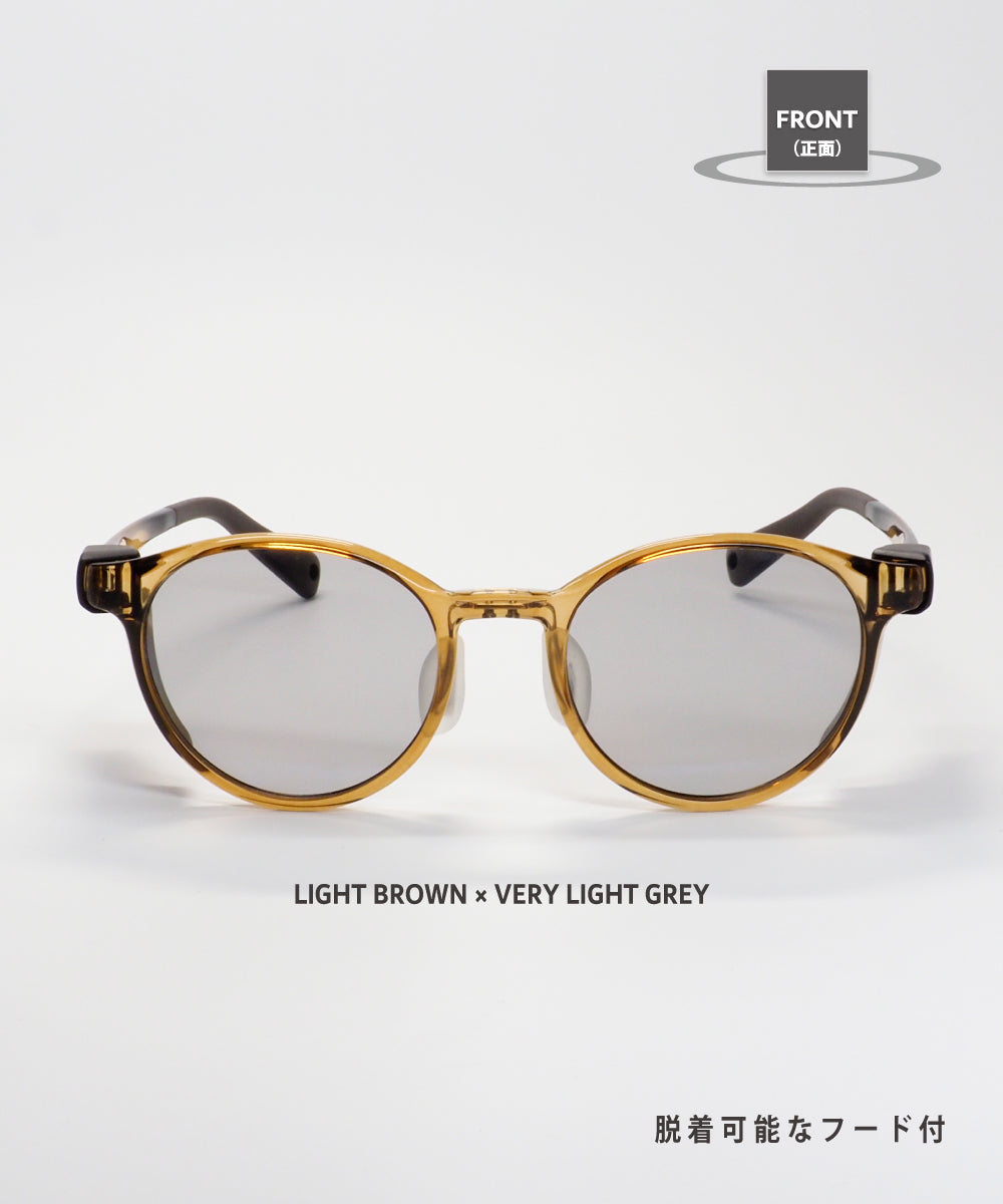 Niho MIKURI 輕盈可愛圓形鏡框 日本製偏光 戶外專用 太陽眼鏡 NH-102 Sunglasses  (日本專利技術）