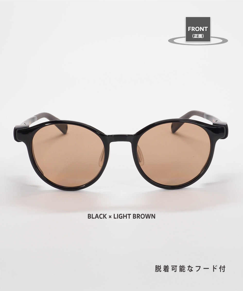 Niho MIKURI 輕盈可愛圓形鏡框 日本製偏光 戶外專用 太陽眼鏡 NH-102 Sunglasses  (日本專利技術）