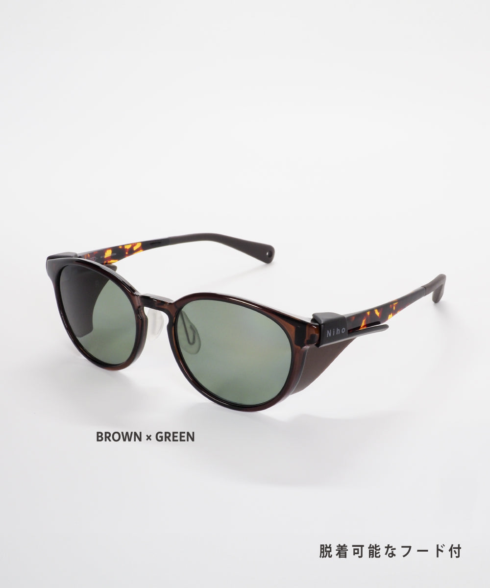 Niho OTO 波士頓圓框型 日本製偏光 戶外專用 太陽眼鏡 NH-103 Sunglasses (日本專利技術）