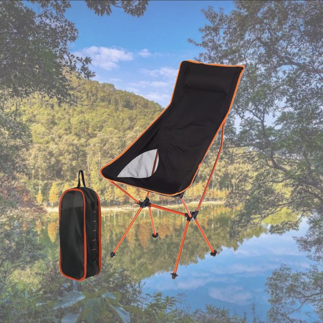 High back lightweight camping chair brand new high lawn chair