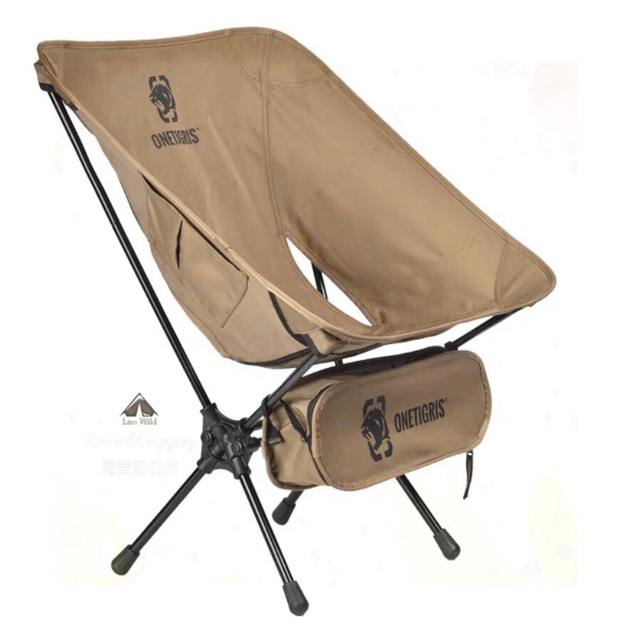 Spot ⛺️ One Tigris 一虎 brand camping stool camping chair double pole design military moon chair camping chair